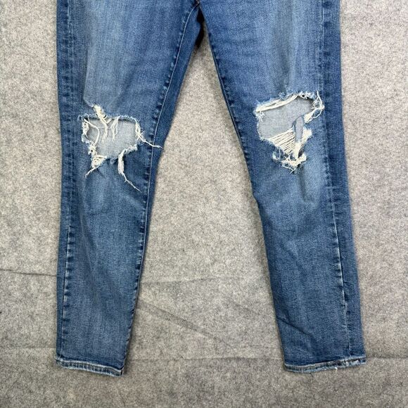 AGOLDE Sophie Distressed High Rise Skinny Crop Jeans A018-843 Size 28 - Picture 3 of 12